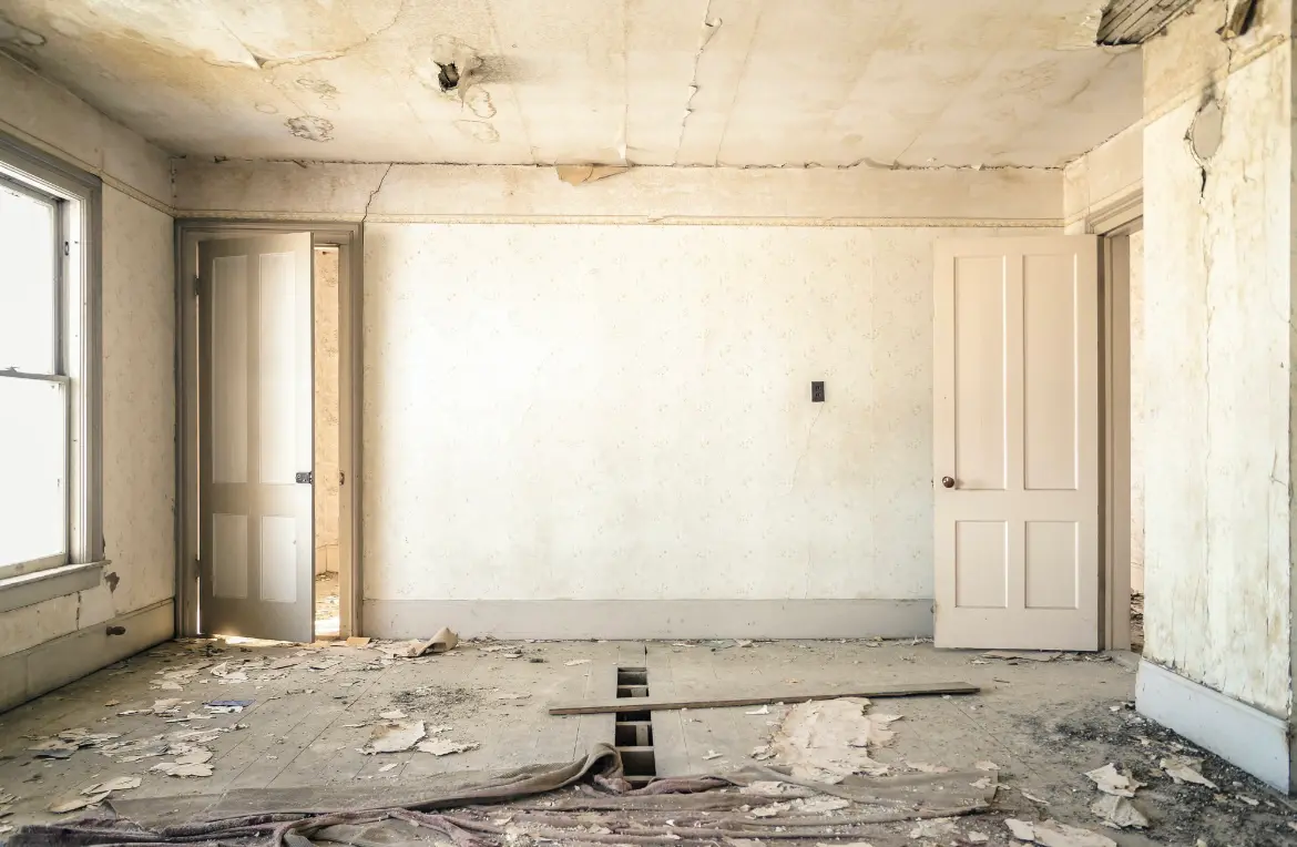 Waste disposal crew managing a cleanout project in Warm Mineral Springs